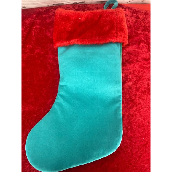 Baby Shark Christmas Stocking White Fuzzy‎ Top New 14 inch - Picture 2 of 5
